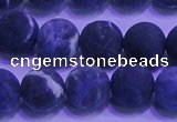 CSO456 15.5 inches 10mm round matte sodalite gemstone beads