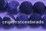 CSO457 15.5 inches 12mm round matte sodalite gemstone beads