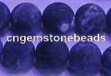 CSO459 15.5 inches 16mm round matte sodalite gemstone beads