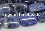 CSO46 15.5 inches 15*20mm rectangle sodalite beads wholesale