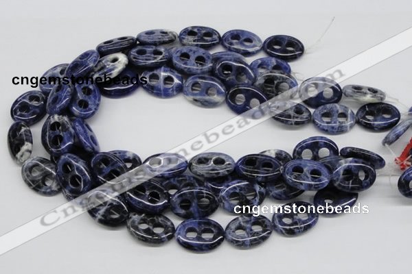 CSO49 15.5 inches 18*25mm oval sodalite gemstone beads wholesale