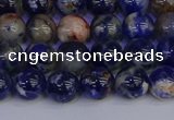 CSO512 15.5 inches 8mm round orange sodalite beads wholesale