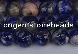 CSO513 15.5 inches 10mm round orange sodalite beads wholesale