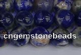 CSO514 15.5 inches 12mm round orange sodalite beads wholesale