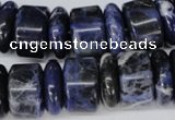 CSO52 15.5 inches 6*18mm & 11*18mm rondelle sodalite gemstone beads