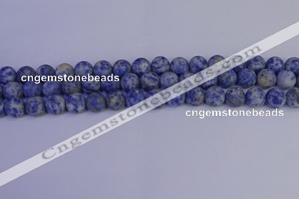 CSO533 15.5 inches 10mm round matte African sodalite beads wholesale