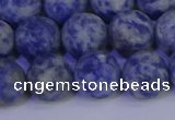 CSO534 15.5 inches 12mm round matte African sodalite beads wholesale