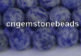 CSO535 15.5 inches 14mm round matte African sodalite beads wholesale