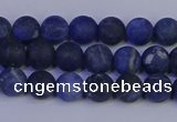 CSO541 15.5 inches 6mm round matte sodalite beads wholesale