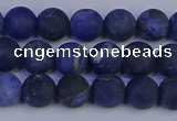 CSO542 15.5 inches 8mm round matte sodalite beads wholesale