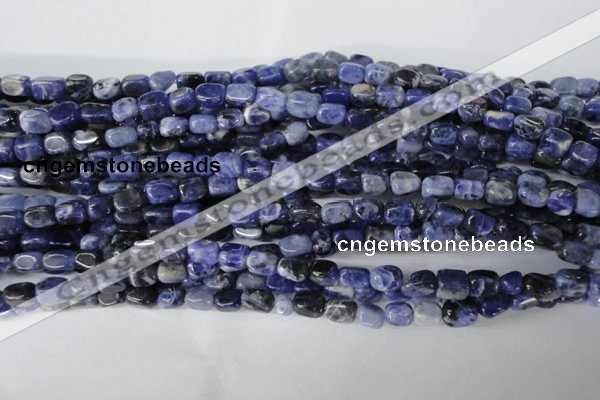 CSO55 15.5 inches 4*6mm nuggets sodalite gemstone beads