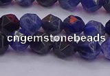 CSO552 15.5 inches 8mm faceted nuggets sodalite gemstone beads