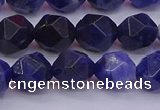 CSO553 15.5 inches 10mm faceted nuggets sodalite gemstone beads