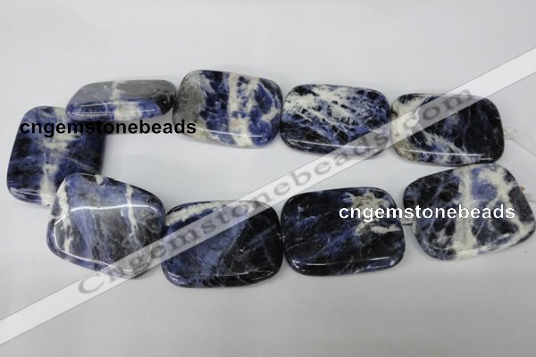 CSO58 15.5 inches 35*45mm rectangle sodalite gemstone beads