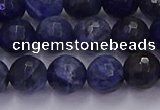 CSO603 15.5 inches 10mm faceted round sodalite gemstone beads