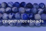 CSO620 15.5 inches 4mm faceted round AB grade sodalite beads