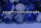 CSO624 15.5 inches 12mm faceted round AB grade sodalite beads