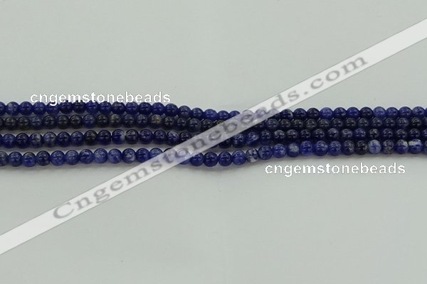 CSO631 15.5 inches 4mm round sodalite gemstone beads wholesale