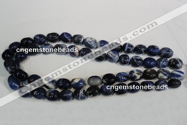 CSO64 15.5 inches 11*15mm nuggets sodalite gemstone beads wholesale