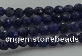 CSO641 15.5 inches 4mm faceted round sodalite gemstone beads