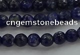 CSO642 15.5 inches 6mm faceted round sodalite gemstone beads