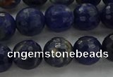 CSO644 15.5 inches 10mm faceted round sodalite gemstone beads