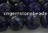 CSO645 15.5 inches 12mm faceted round sodalite gemstone beads