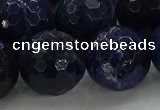 CSO648 15.5 inches 18mm faceted round sodalite gemstone beads