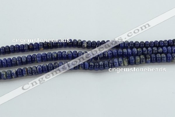 CSO651 15.5 inches 4*6mm rondelle sodalite gemstone beads