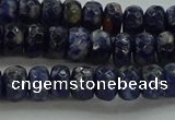 CSO662 15.5 inches 5*8mm faceted rondelle sodalite gemstone beads