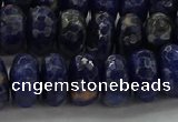 CSO664 15.5 inches 7*12mm faceted rondelle sodalite gemstone beads