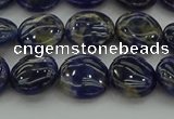 CSO671 15.5 inches 12mm flat round sodalite gemstone beads