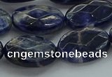 CSO719 15.5 inches 15*20mm faceted oval sodalite gemstone beads