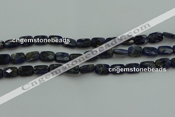 CSO736 15.5 inches 10*14mm faceted rectangle sodalite gemstone beads