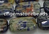 CSO793 15.5 inches 18*25mm rectangle orange sodalite beads