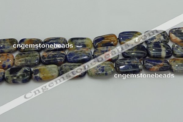 CSO793 15.5 inches 18*25mm rectangle orange sodalite beads