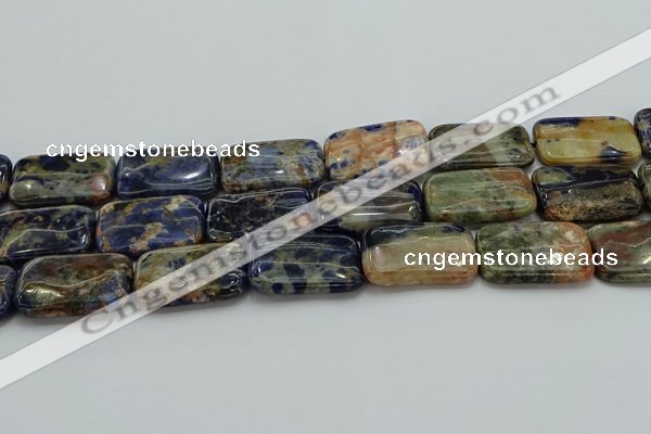 CSO794 15.5 inches 20*30mm rectangle orange sodalite beads