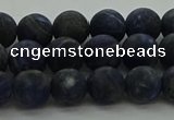 CSO812 15.5 inches 8mm round matte sodalite gemstone beads