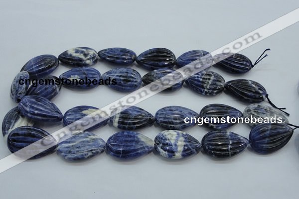 CSO83 15.5 inches 20*30mm teardrop sodalite gemstone beads wholesale