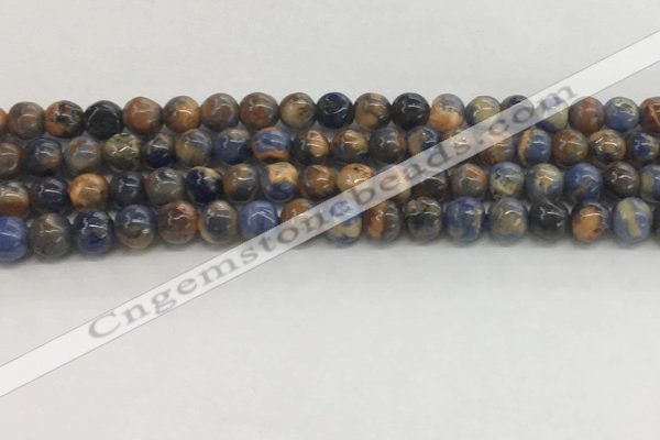 CSO831 15.5 inches 6mm round orange sodalite beads wholesale