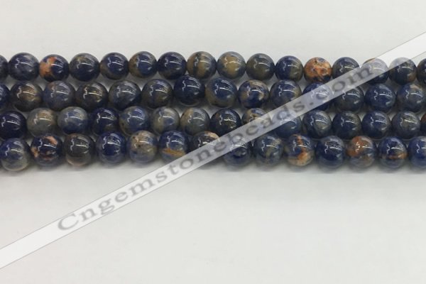 CSO832 15.5 inches 8mm round orange sodalite beads wholesale