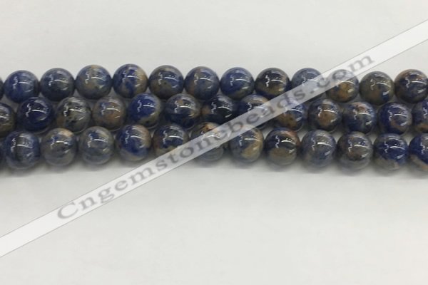 CSO833 15.5 inches 10mm round orange sodalite beads wholesale