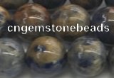 CSO834 15.5 inches 12mm round orange sodalite beads wholesale