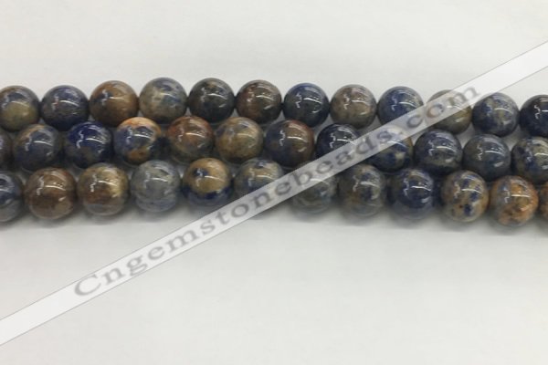 CSO834 15.5 inches 12mm round orange sodalite beads wholesale