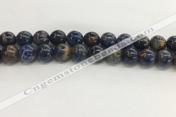 CSO835 15.5 inches 14mm round orange sodalite beads wholesale