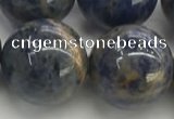 CSO838 15.5 inches 20mm round orange sodalite beads wholesale