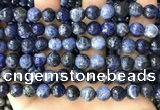 CSO847 15 inches 8mm faceted round sodalite beads wholesale