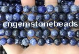 CSO848 15 inches 10mm faceted round sodalite beads wholesale