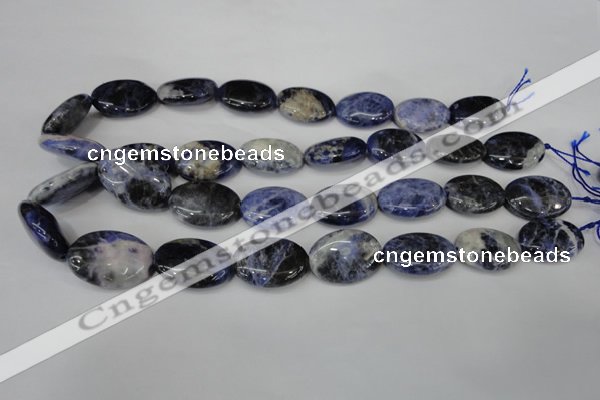 CSO92 15.5 inches 18*25mm oval sodalite gemstone beads