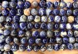 CSO958 15 inches 10mm round orange sodalite gemstone beads